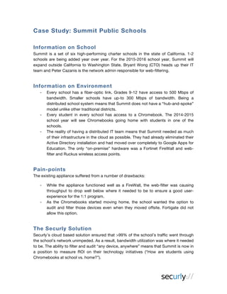 Case Study: Summit Public Schools | PDF