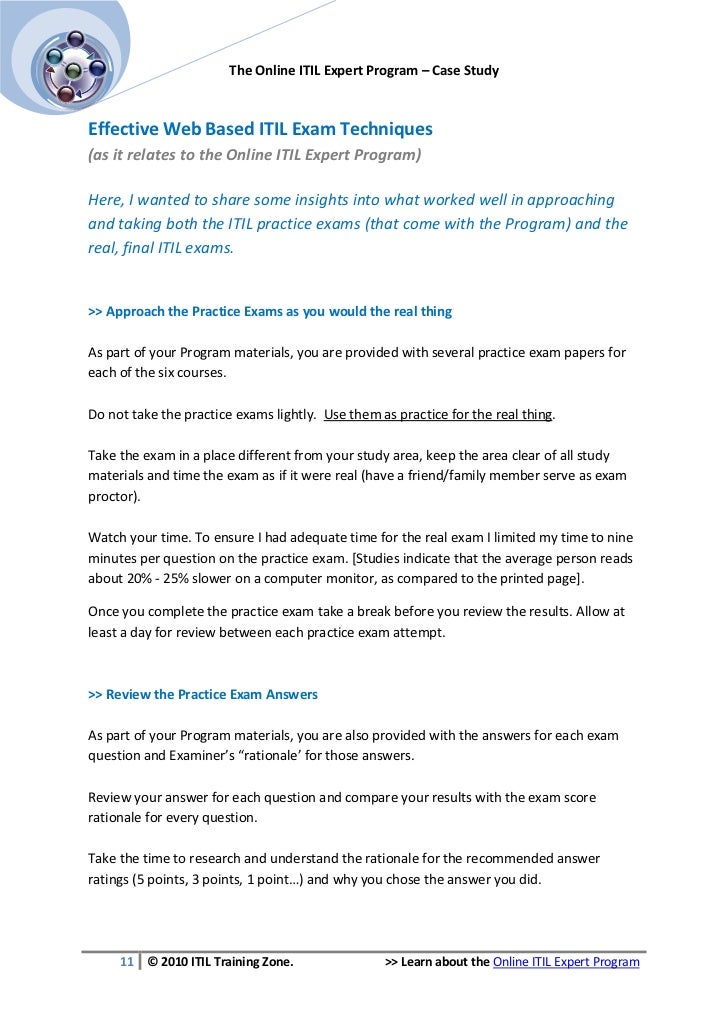 Itil malc case study mind map 03 image