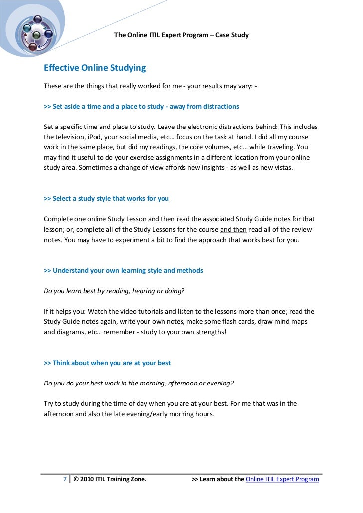 Case study expert
