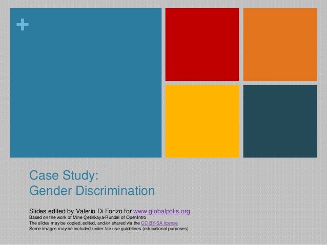 case study of gender discrimination