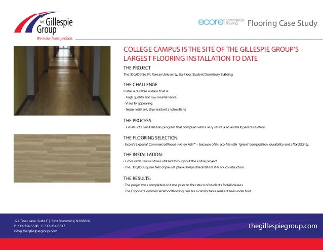 The Gillespie Group Case Study Ecore Commercial Flooring