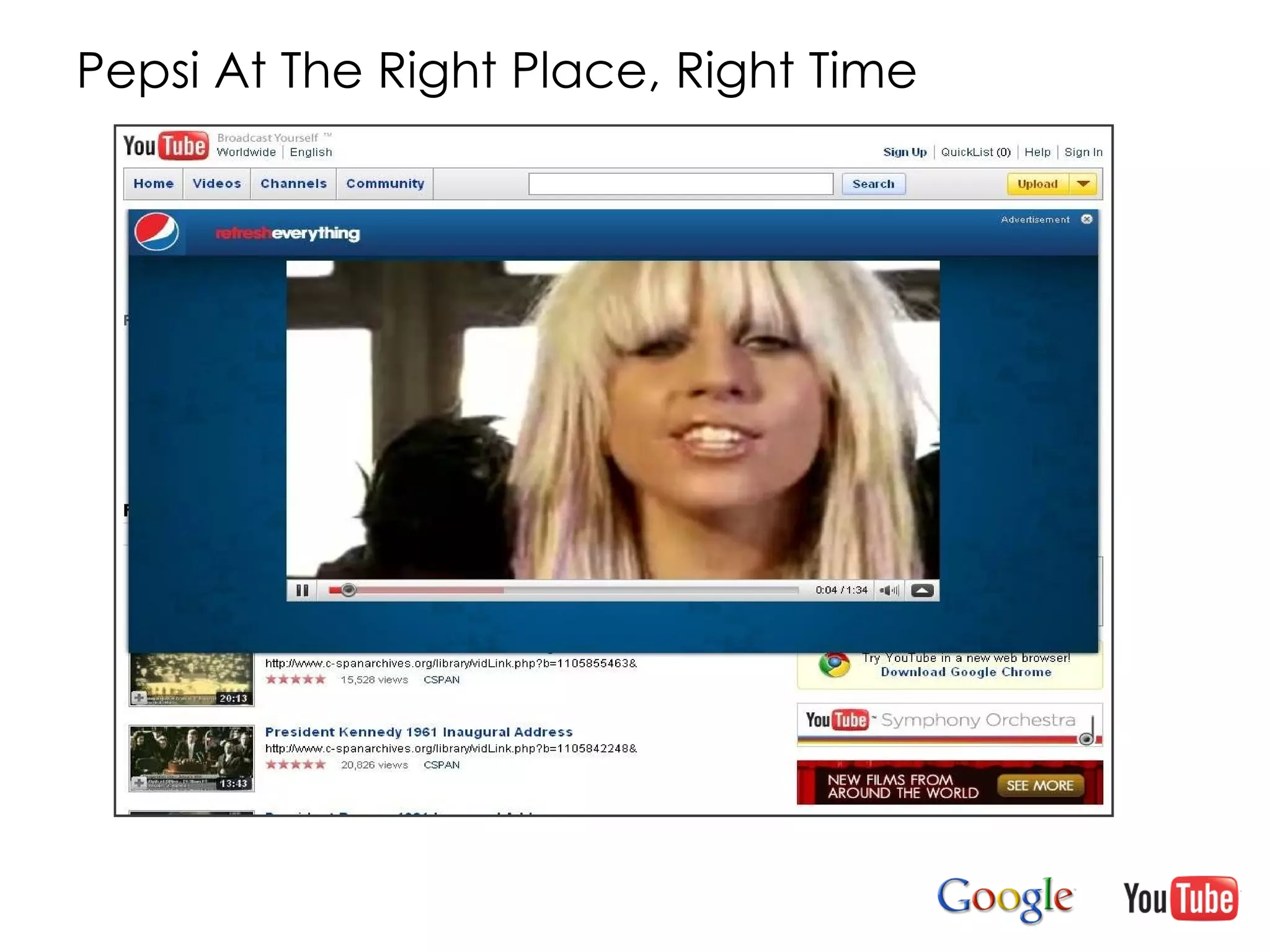 Pepsi At The Right Place, Right Time 