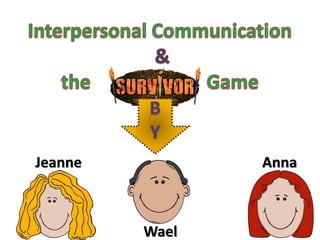 Interpersonal Communication&the                        Game B Y Jeanne                                                  Anna Wael 