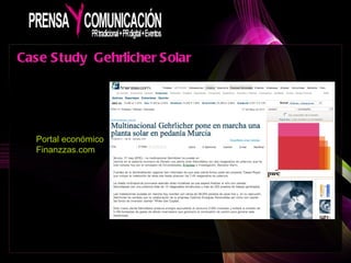 Case Study  Gehrlicher Solar Portal económico Finanzzas.com 
