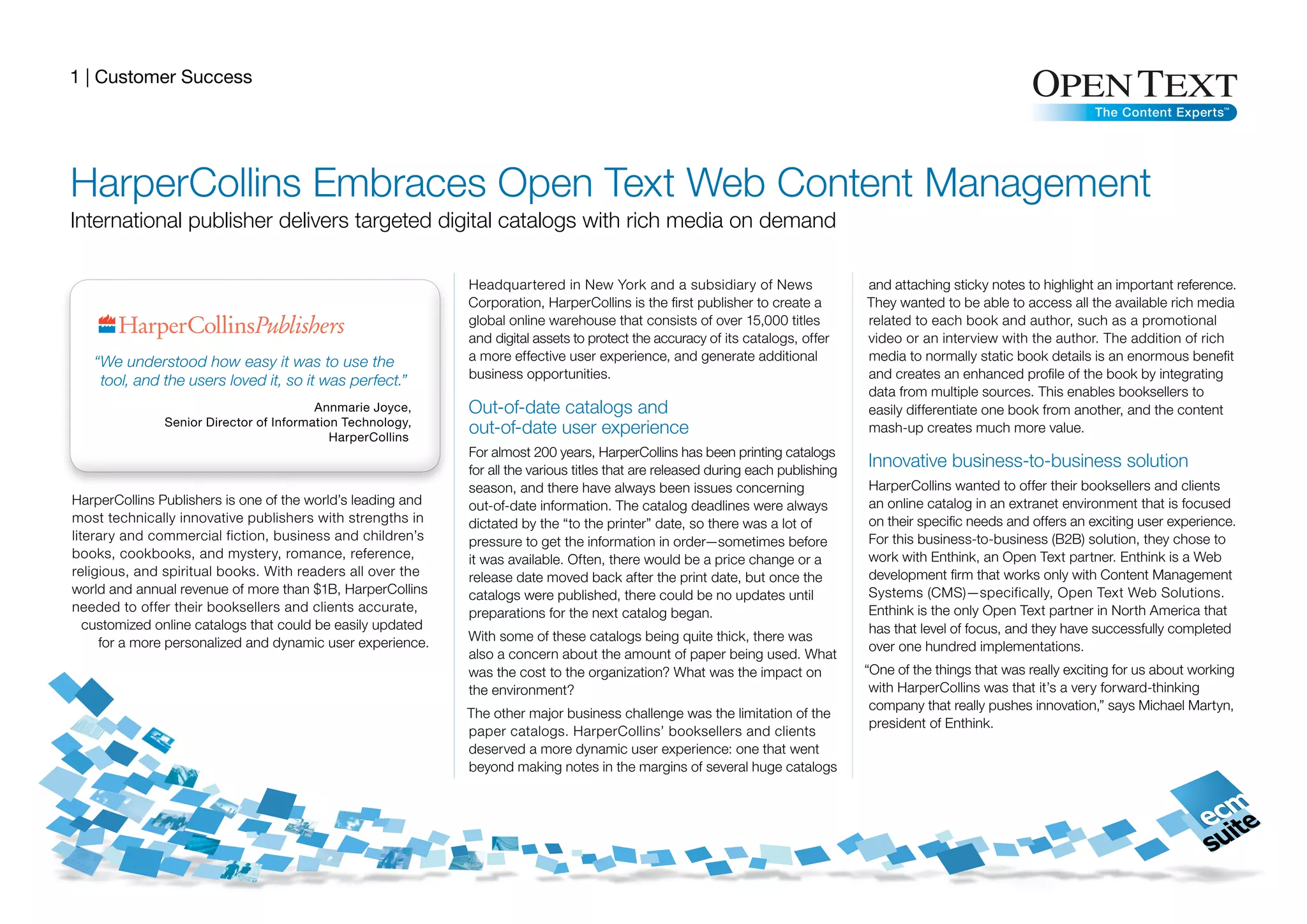 Casestudy Harper Collins PDF