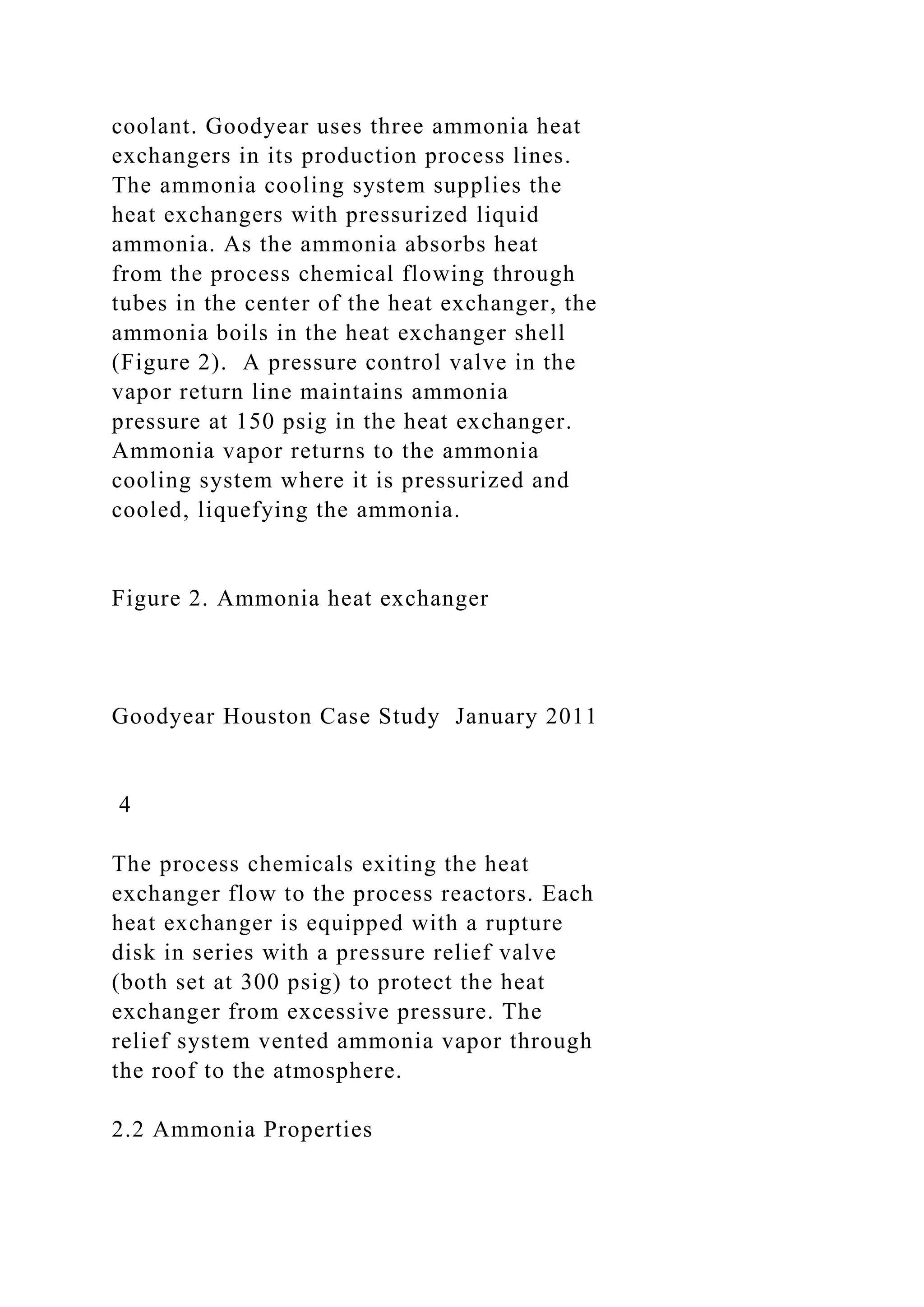 CASE STUDY Heat exchanger rupture and ammonia release in.docx