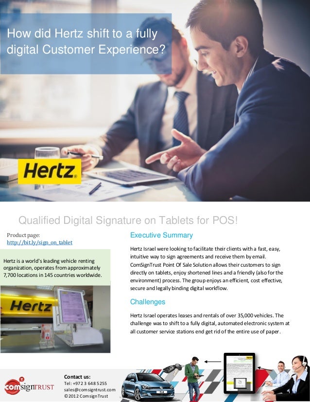 How did Hertz shift to a fully digital customer experience?