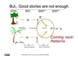 But.. Good stories are not enough Coming next: Patterns 