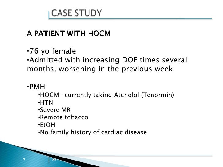 Case study hypertrophic cardiomyopathy picture