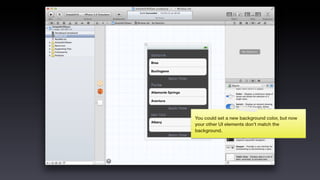 You could set a new background color, but now
your other UI elements don’t match the
background.
 