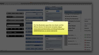 For the Illustrator guys like me check out the
iPhone Vector UI elements template http://
www.mercuryintermedia.com/blog/index.php/
2009/03/iphone-ui-vector-elements
 