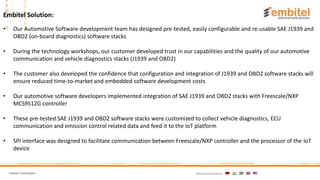 J1939 and OBD2 Stack Integrations With IoT Platform for Fleet Safety | PPT