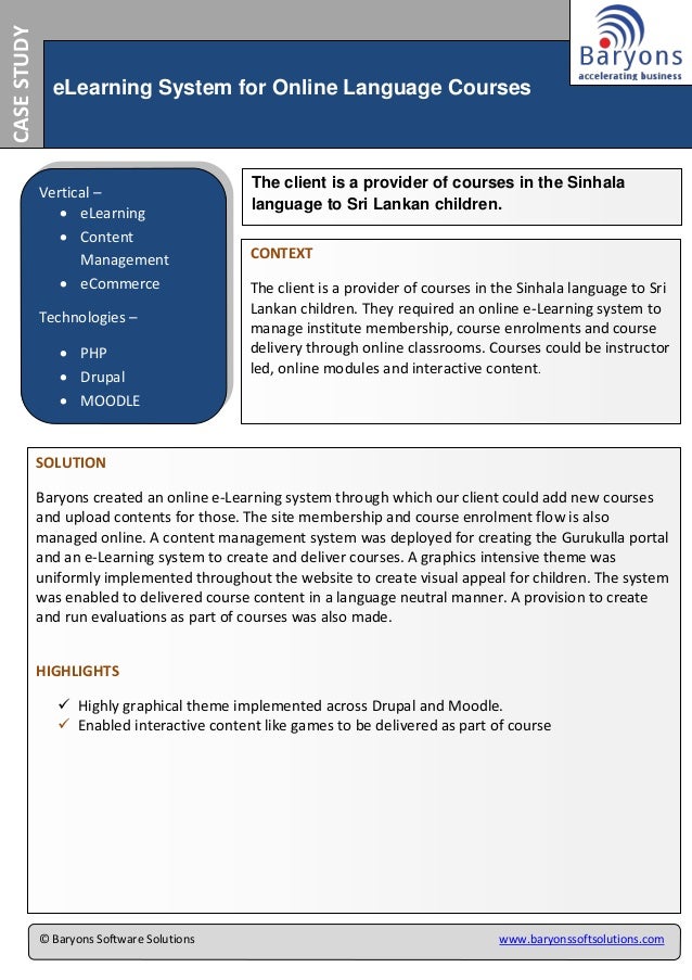 Case Study Language Training