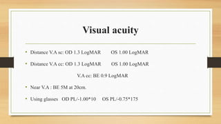 Case study , low vision | PPTX