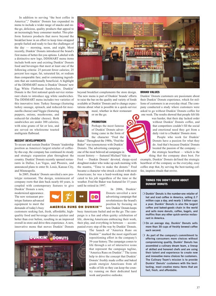 Dunkin' donuts case study analysis picture