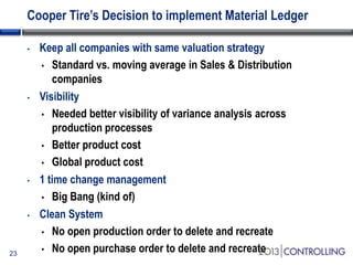 Topics
•
•
•
•
•

24

Cooper Tire Strategy and Vision
Implementation Options
Lessons Learned at Cooper Tire
Springboard to...