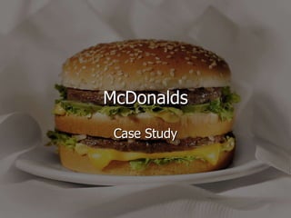 McDonalds Case Study 