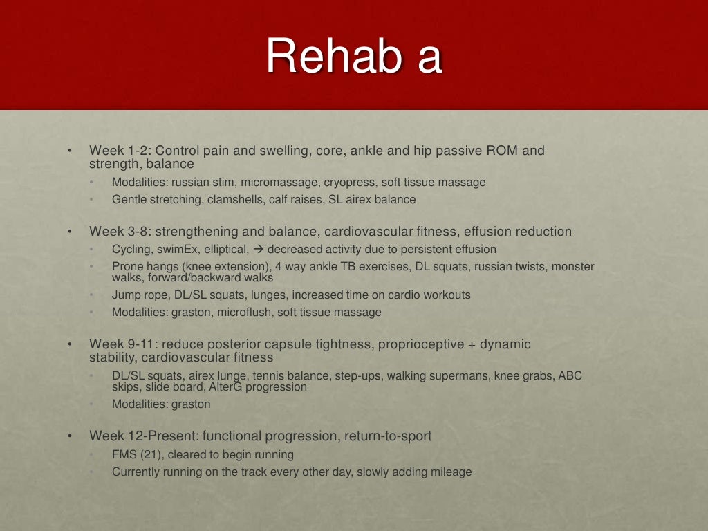 Meniscus tear case presentation picture