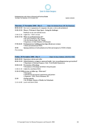 © Copyright Center for Human Emergence and Gaiasoft, 2008   32
 