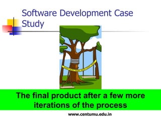 Software Development Case Study The final product after a few more iterations of the process 