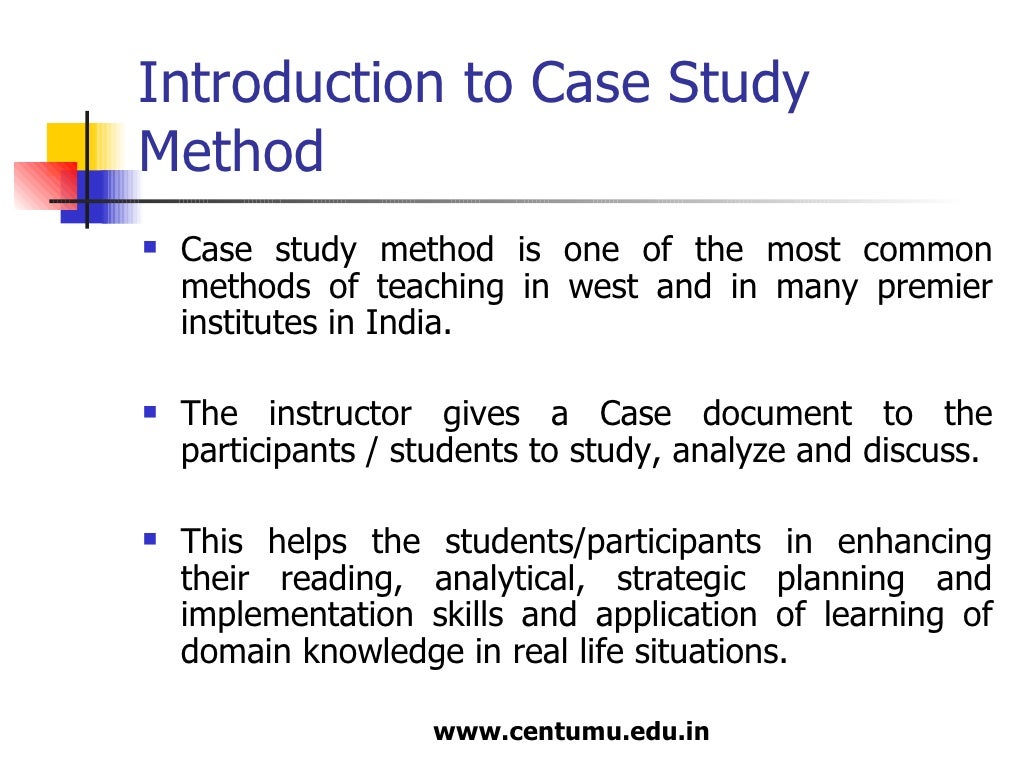aims of case study method