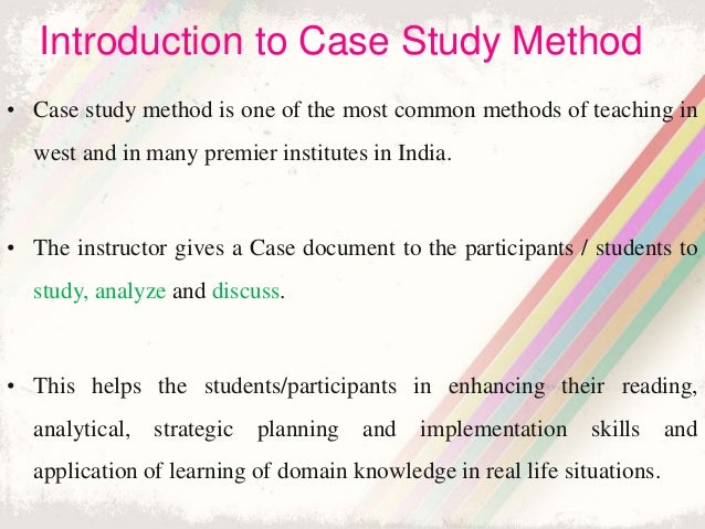 case study method slideshare