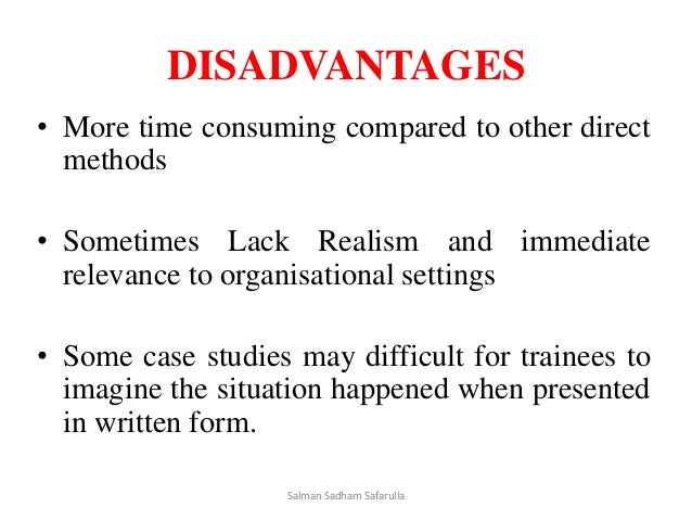 disadvantages of case study research method