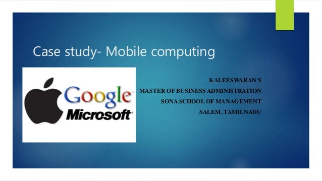 Master thesis mobile computing