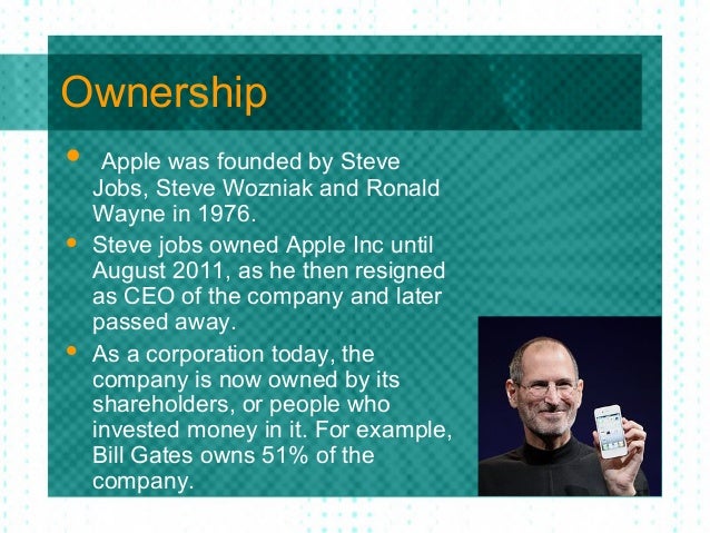 Who owns Apple?