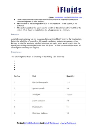 Case study of DCS upgrade how to reduce stress during execution | PDF