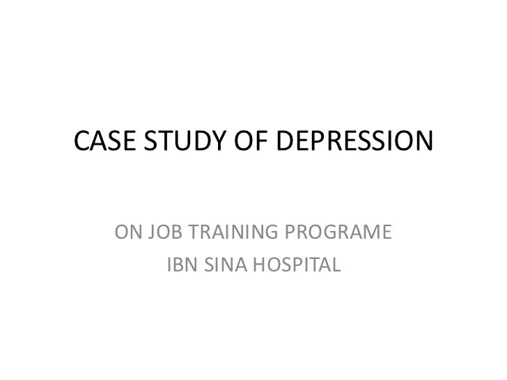 clinical case study of depression