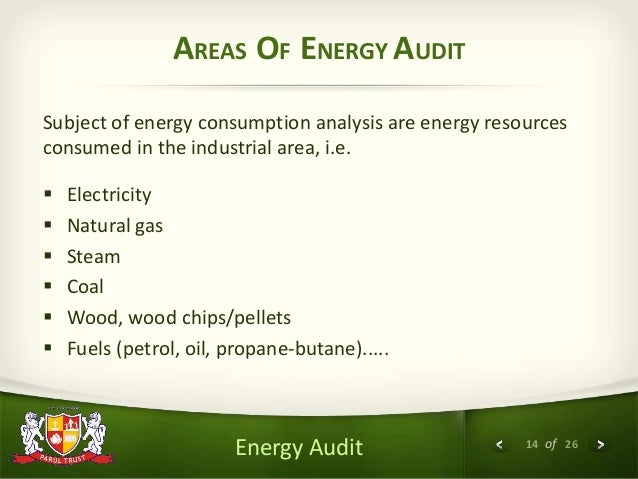 Energy audit process flowchart image