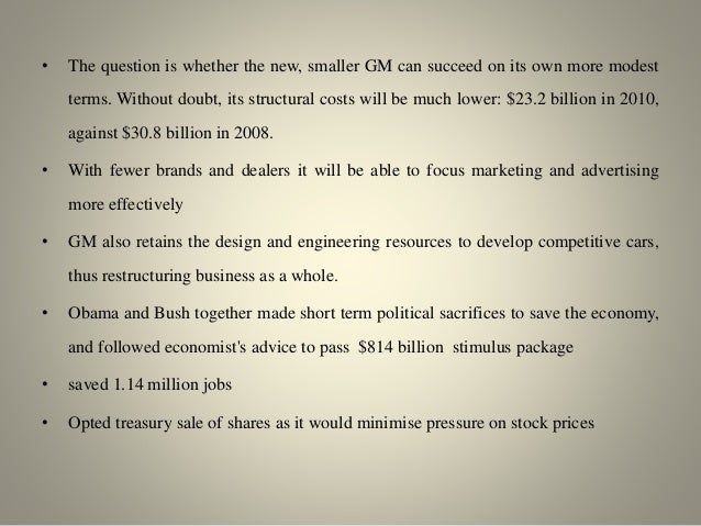Essay on general motors