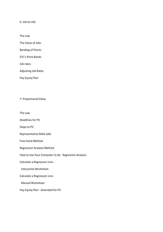 Case study of job evaluation