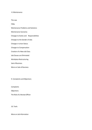 Case study of job evaluation