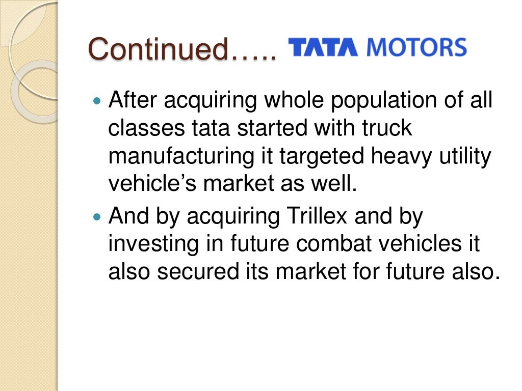case study on tata motors ppt