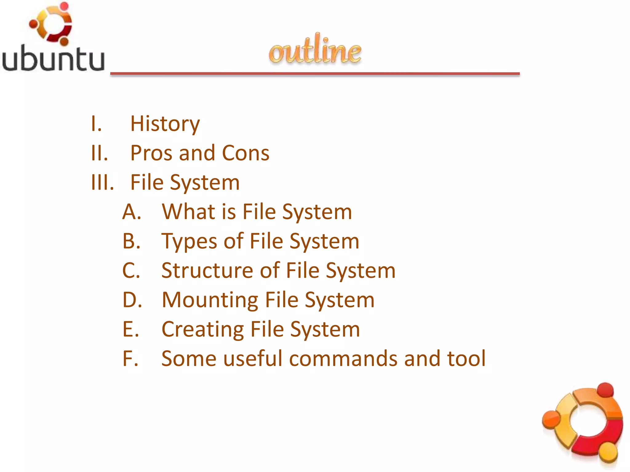 Ubuntu File System | PPTX