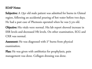 Case study on 2 degree burns | PPTX