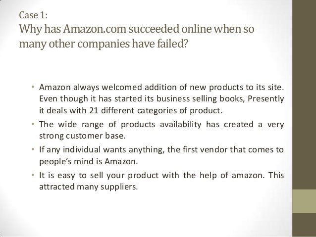 case study amazon