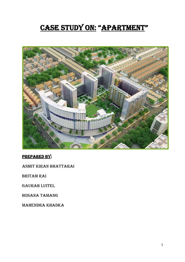 Case study on Apartment | PDF | Civil Engineering Industry | Industries