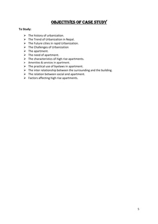 Case study on Apartment | PDF