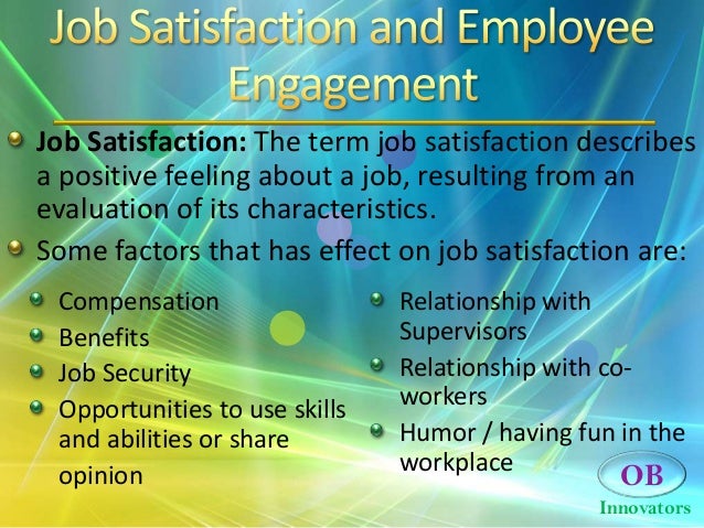 essay on job satisfaction
