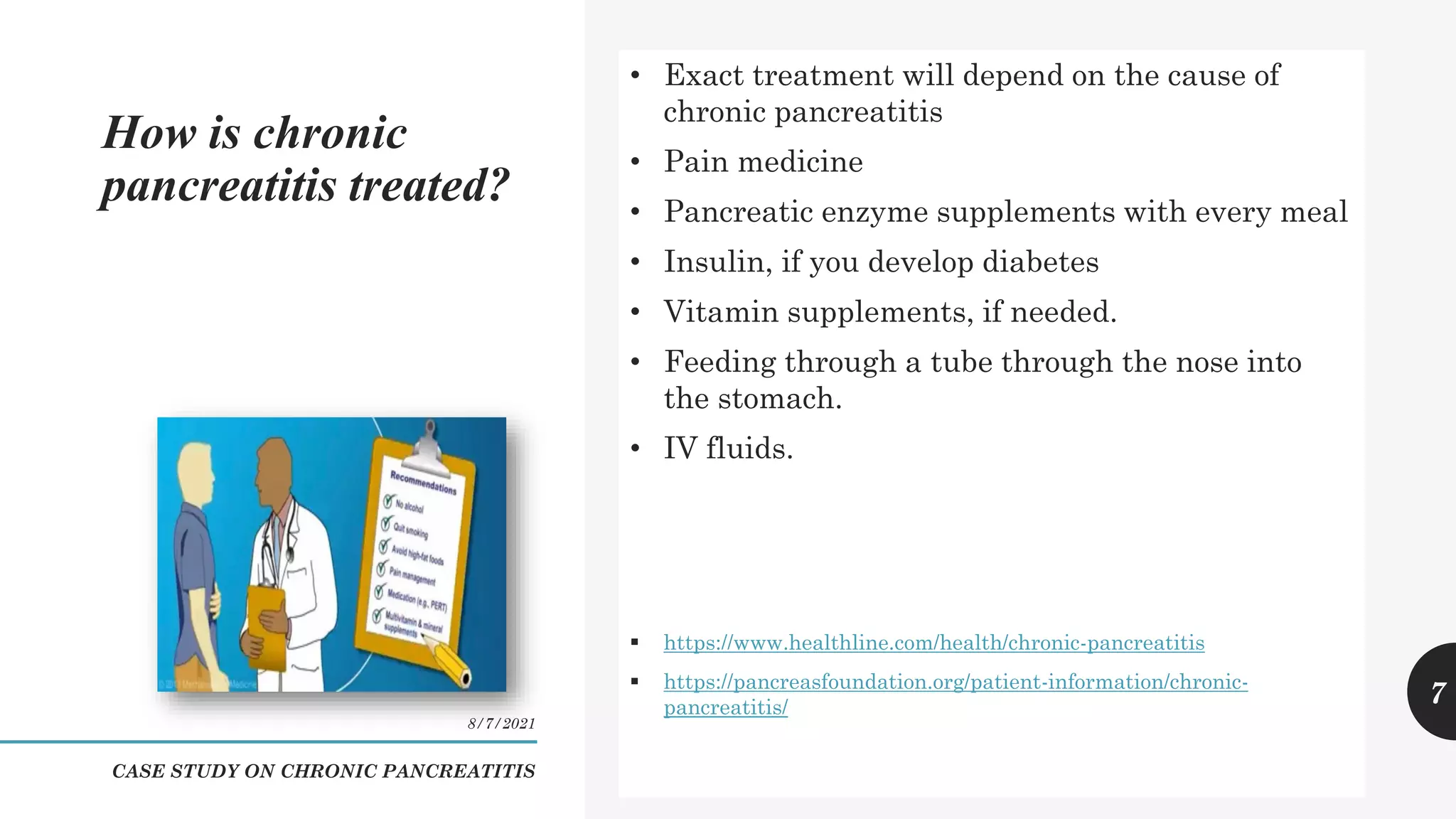 Case study on chronic pancreatitis | PDF