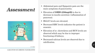 Case study on chronic pancreatitis | PDF