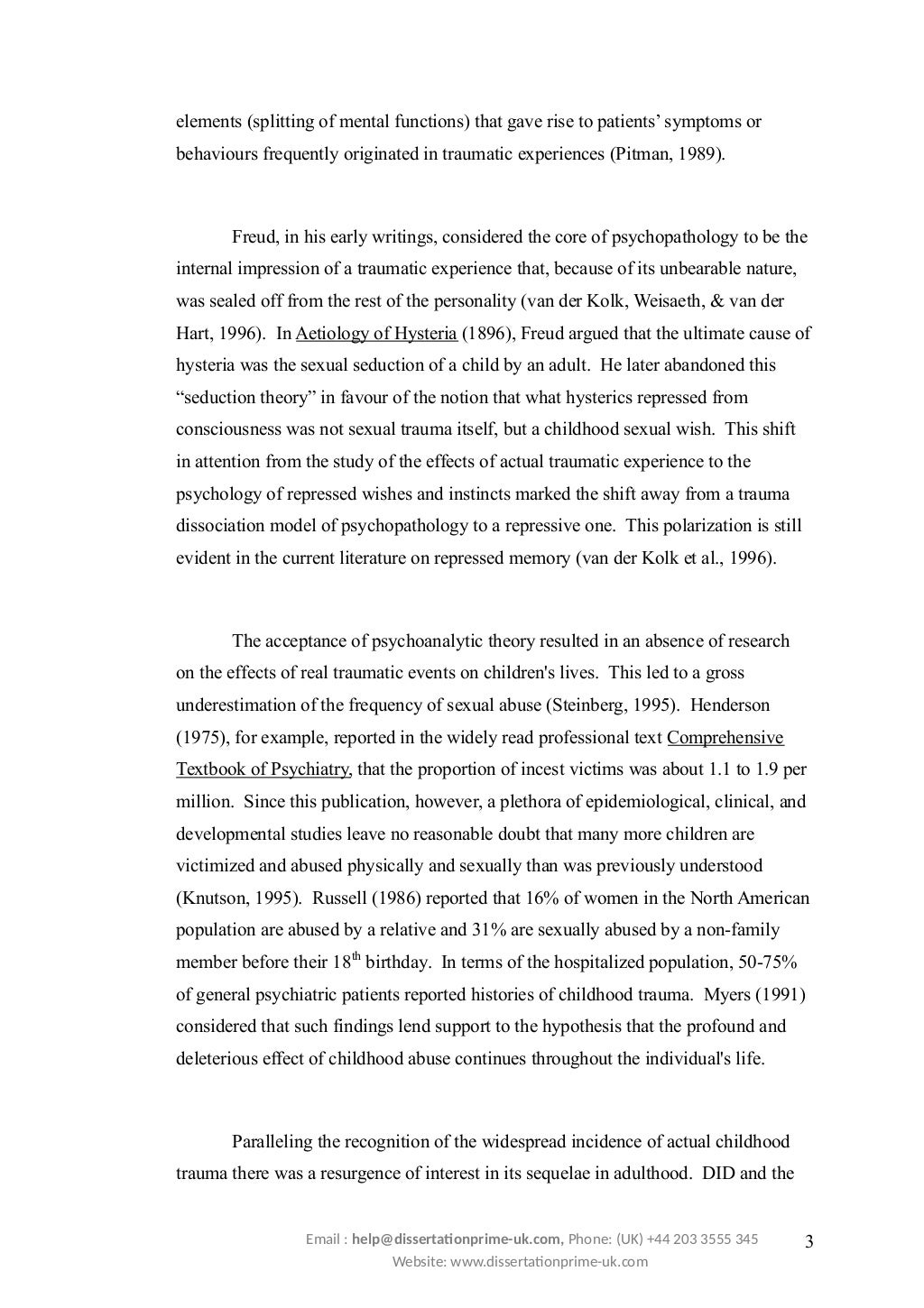 Case Study on Dissociative Identity Disorder Sample