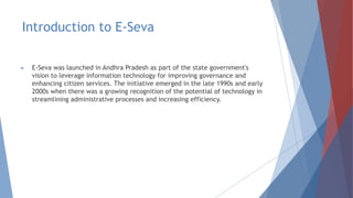 Case Study on E-Seva an indian e governance | PDF