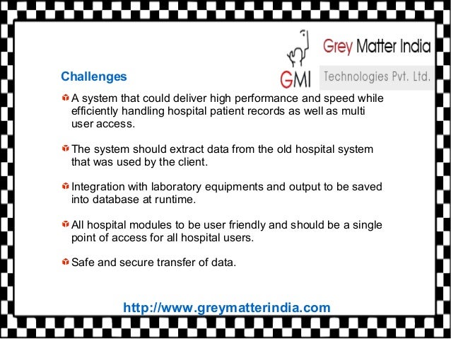 Case Study On Healthcare A Fully Integrated Solution For Hospitals