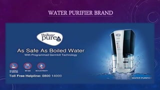 WATER PURIFIER BRAND
 