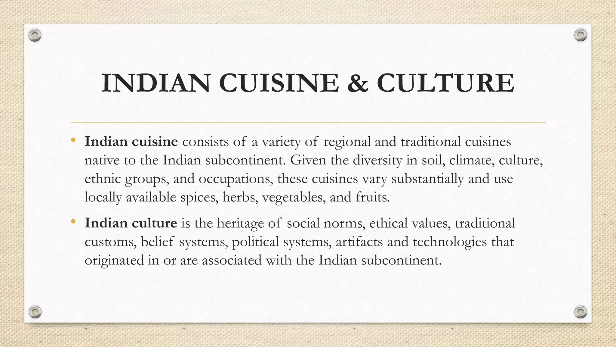 Case study on impact of indian culture on british cuisine | PPTX
