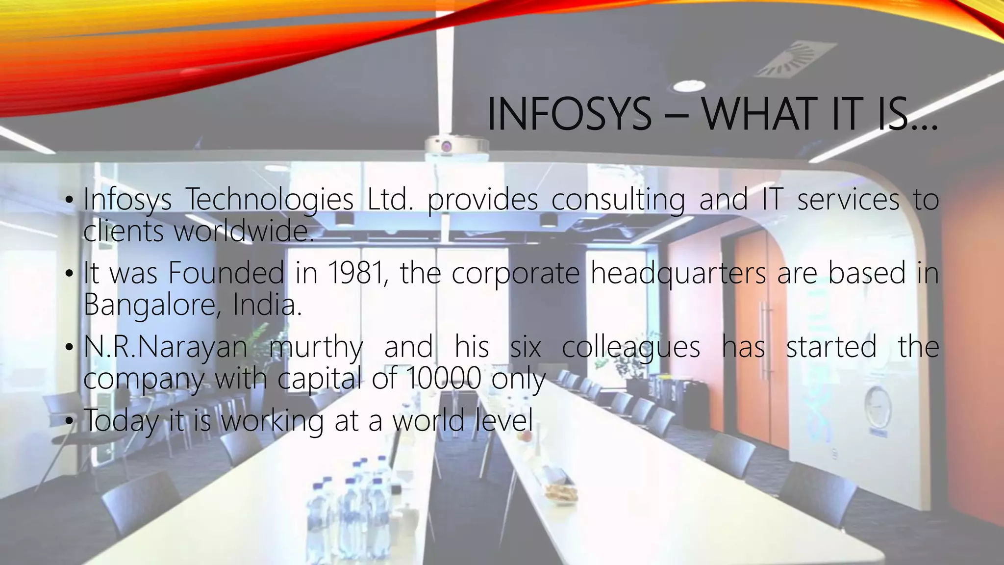Case study on infosys technologies – the best | PPTX